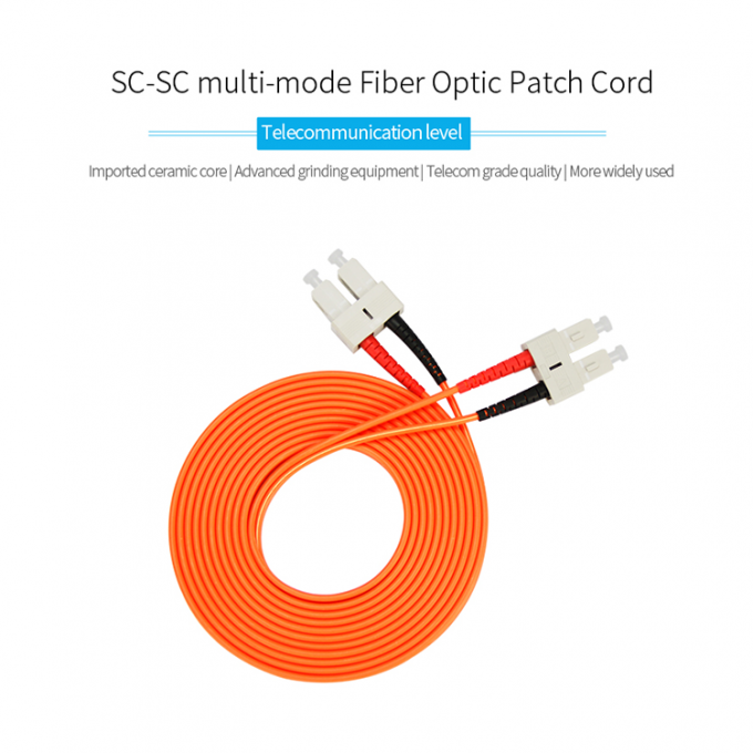 SC adaptable a la cuerda de remiendo con varios modos de funcionamiento de la fibra óptica del SC Jumper Cables
