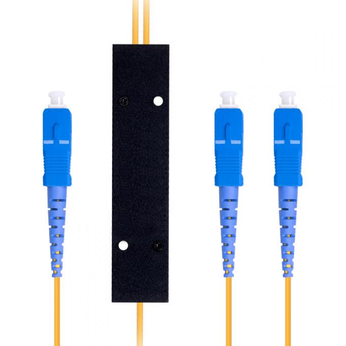 Tipo modificado para requisitos particulares divisor de fibra óptica de la coleta de las telecomunicaciones FTTH del PLC del SC UPC 1X2