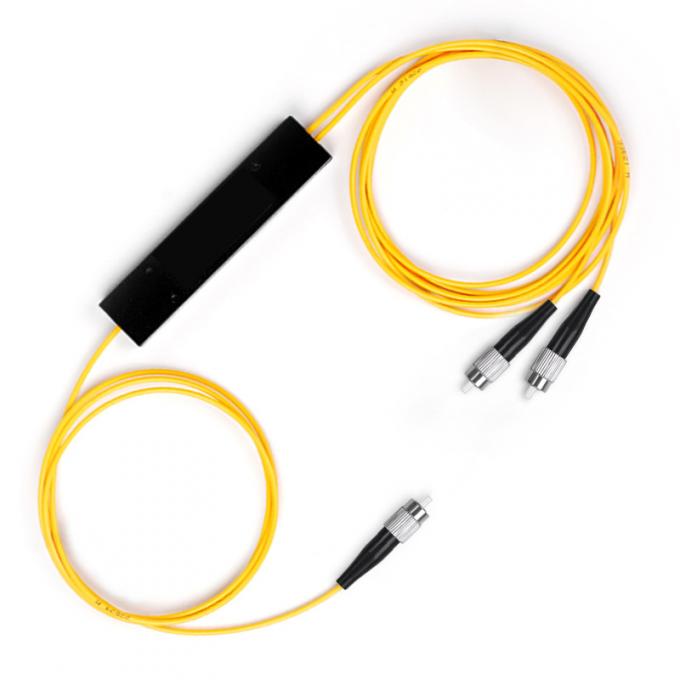 Tipo divisor de la coleta de la muestra libre de la fibra óptica del PLC de FTTH FC UPC 1x2