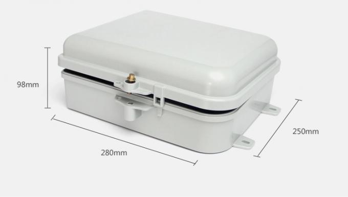 Cajas de distribución de fibra óptica material de cable de 8 12 16 24 corazones del ABS al aire libre interior de la prenda impermeable mini