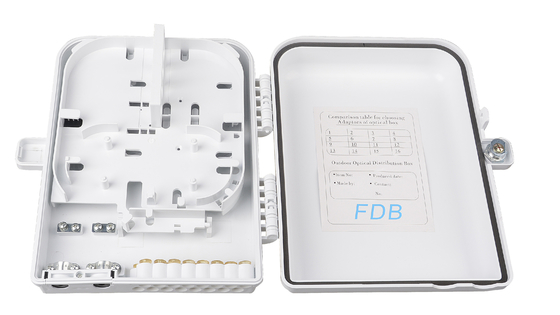 24 cajas de distribución de la caja terminal FTTH del acceso de la fibra de la base