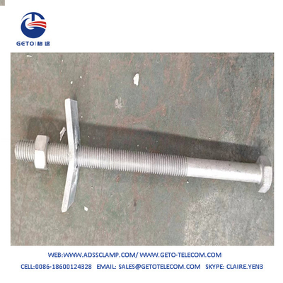 Cabeza del poste galvanizado de acoplamiento de tornillo de apoyo de la línea del poste de tornillo hardware