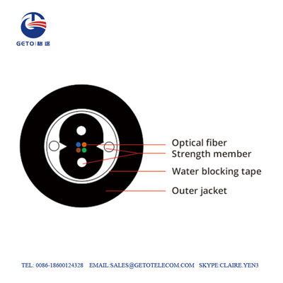 GJYXH03 cable de descenso impermeable del conducto MDPE OM4 FTTH