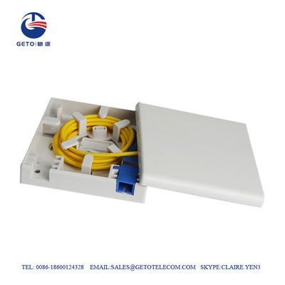 Sc de FTTH/caja terminal IP65 de la fibra del OEM del enchufe de pared de la placa frontal de APC