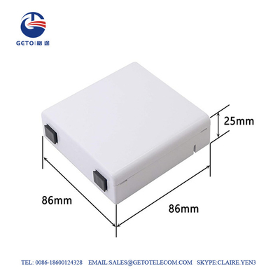 Sc de FTTH/caja terminal IP65 de la fibra del OEM del enchufe de pared de la placa frontal de APC