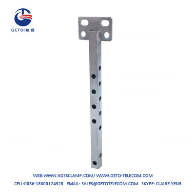 1.6 KGS Tubo cuadrado de soporte de extensión galvanizado en caliente para poste