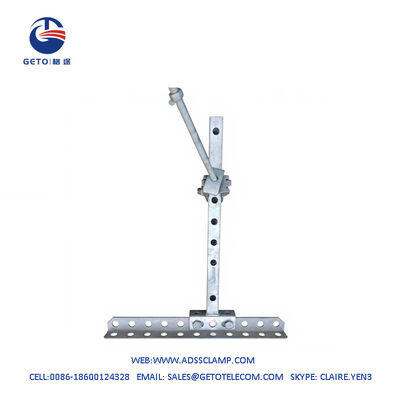H.D.G. Brazo cruzado de poste con 11 agujeros FTTH exterior 436x40x40mm Galvanizado
