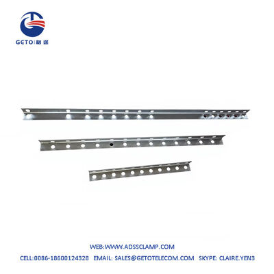 H.D.G. Brazo cruzado de poste con 11 agujeros FTTH exterior 436x40x40mm Galvanizado