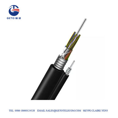 Cable acorazado de la fibra óptica del filamento OM3 de GYTC8A 12