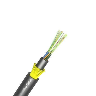 Cable de fribra óptica de la base de la envoltura G652D 8 del doble de ADSS