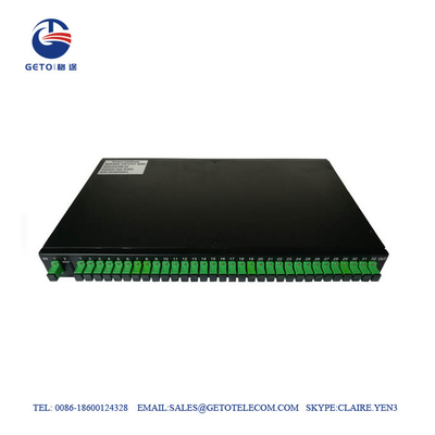 Plc del soporte de estante del divisor de la fibra óptica de 1650nm 1×32