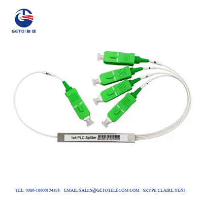 Divisor 1x4 de la fibra óptica del PLC 2.0m m de Mini Steel Tube con SC/APC